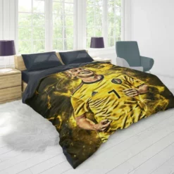 Kevin De Bruyne Excited Belgium Football player Duvet Cover 1