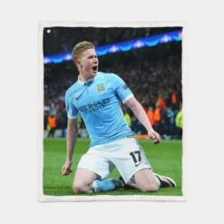 Kevin De Bruyne Top Ranked Soccer Player Sherpa Fleece Blanket 1