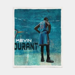 Kevin Durant Excellent NBA Basketball Player Sherpa Fleece Blanket 1