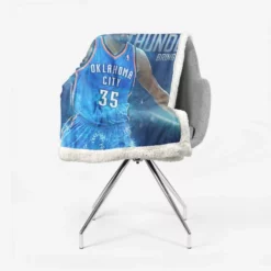 Kevin Durant Top Ranked NBA Basketball Player Sherpa Fleece Blanket 2