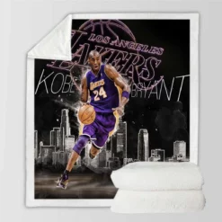 Kobe Bryant Excellent NBA Basketball Player Sherpa Fleece Blanket