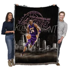 Kobe Bryant Excellent NBA Basketball Player Woven Blanket