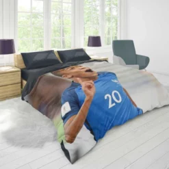 Kylian Mbappe Awarded France Football Player Duvet Cover 1