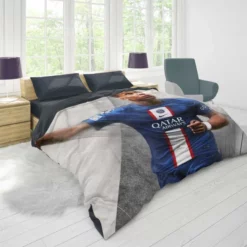 Kylian Mbappe FIFA 23 Soccer Game Duvet Cover 1