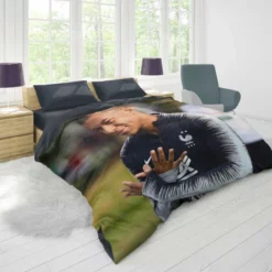 Kylian Mbappe Lottin  France Coupes de France Player Duvet Cover 1