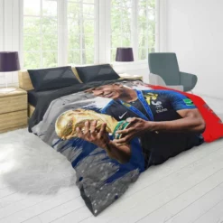 Kylian Mbappe Lottin  France Expensive Teenage Player Duvet Cover 1