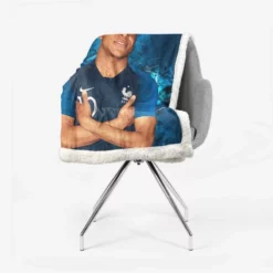 Kylian Mbappe Lottin  France Ligue 1 Football Player Sherpa Fleece Blanket 2