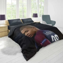 Kylian Mbappe Lottin  PSG France Football Player Duvet Cover 1