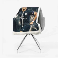 Kylian Mbappe Lottin Ultimate Soccer Player Sherpa Fleece Blanket 2