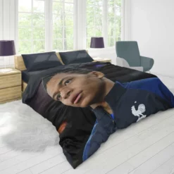 Kylian Mbappe Top Ranked France Soccer Player Duvet Cover 1