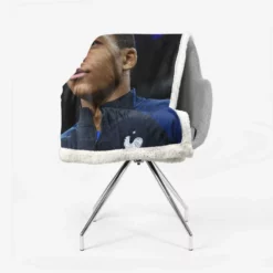 Kylian Mbappe Top Ranked France Soccer Player Sherpa Fleece Blanket 2