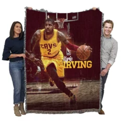 Kyrie Irving Famous NBA Basketball Player Woven Blanket