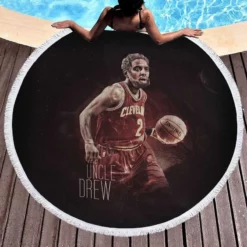 Kyrie Irving Strong NBA Basketball Player Round Beach Towel 1