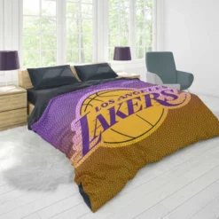 LA Lakers Logo Excellent NBA Basketball Team Logo Duvet Cover 1