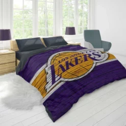 LA Lakers Logo Professional NBA Basketball Team Duvet Cover 1