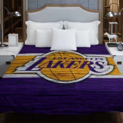 LA Lakers Logo Professional NBA Basketball Team Duvet Cover