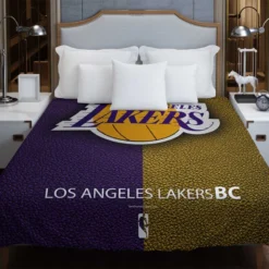 LA Lakers Logo Top Ranked NBA Basketball Team Logo Duvet Cover