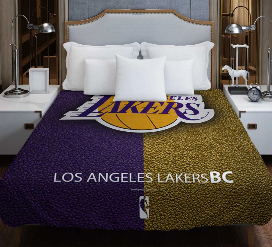 LA Lakers Logo Top Ranked NBA Basketball Team Logo Duvet Cover