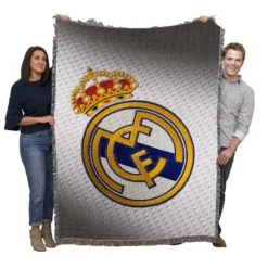 La Liga Club Real Madrid Logo Woven Blanket