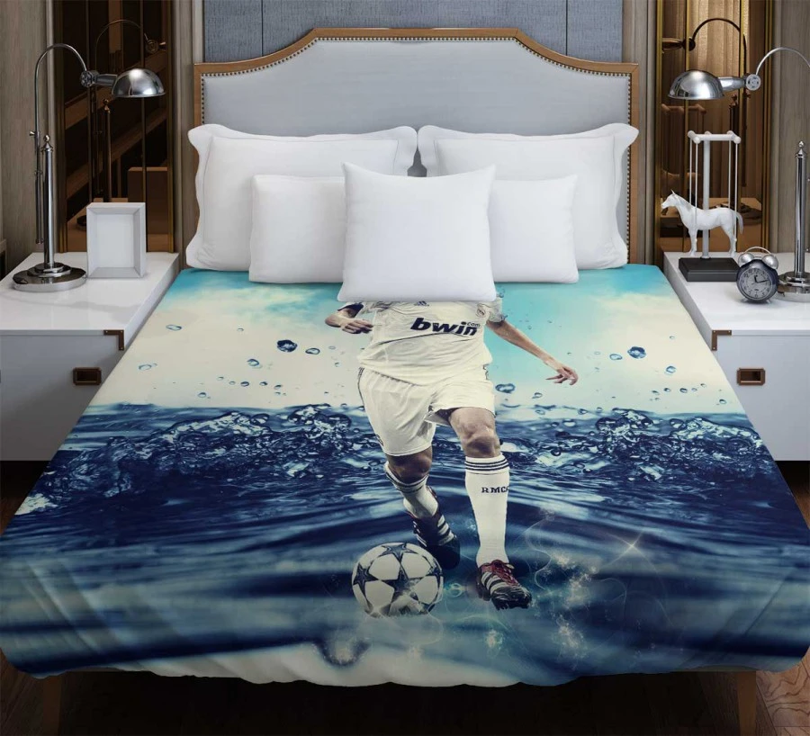 La Liga Football Player Zinedine Zidane Duvet Cover