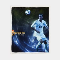 La Liga Soccer Player Mesut Ozil Sherpa Fleece Blanket 1