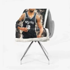 LaMarcus Aldridge Professional NBA Basketball Team Sherpa Fleece Blanket 2