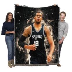 LaMarcus Aldridge Professional NBA Basketball Team Woven Blanket