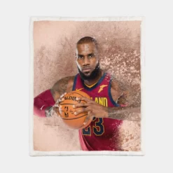 Lebron James Ultimate NBA Basketball Player Sherpa Fleece Blanket 1