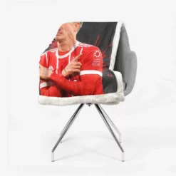 Lewandowski Goal Driven Soccer Player Sherpa Fleece Blanket 2