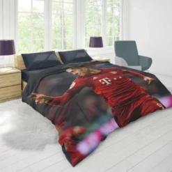 Lewandowski UEFA Champions League Footballer Duvet Cover 1