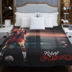 Lewandowski UEFA Club Footballer Duvet Cover