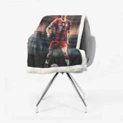 Lewandowski UEFA Club Footballer Sherpa Fleece Blanket 2