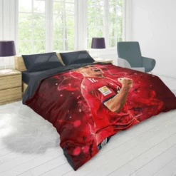 Lewandowski UEFA Super Cups Football Player Duvet Cover 1