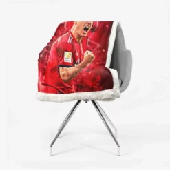 Lewandowski UEFA Super Cups Football Player Sherpa Fleece Blanket 2