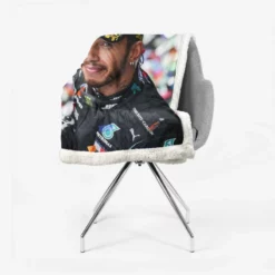 Lewis Hamilton Formula One World Champion Driver Sherpa Fleece Blanket 2