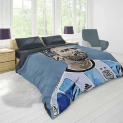 Lionel Messi  Argentina Copa America Soccer Player Duvet Cover 1