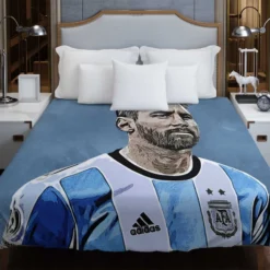 Lionel Messi  Argentina Copa America Soccer Player Duvet Cover