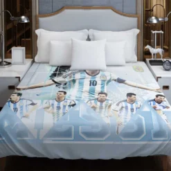 Lionel Messi Argentina Football Player Duvet Cover