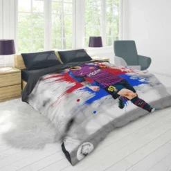 Lionel Messi  Barca Champions Leagues Soccer Player Duvet Cover 1