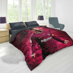 Lionel Messi  Barca Copa del Rey Football Player Duvet Cover 1