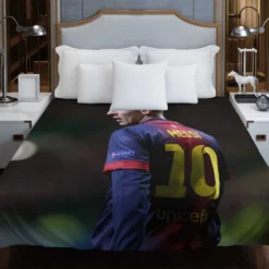 Lionel Messi Barca Footballer Player Duvet Cover