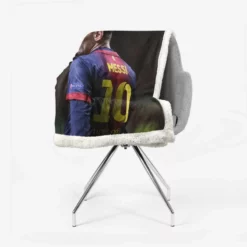 Lionel Messi Barca Footballer Player Sherpa Fleece Blanket 2