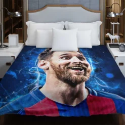 Lionel Messi  Barca Forward Soccer Player Duvet Cover