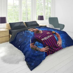 Lionel Messi  Barca La Liga Soccer Player Duvet Cover 1