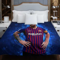 Lionel Messi  Barca La Liga Soccer Player Duvet Cover