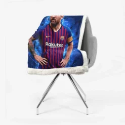 Lionel Messi  Barca La Liga Soccer Player Sherpa Fleece Blanket 2