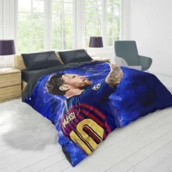 Lionel Messi  Barca Ligue 1 Football Player Duvet Cover 1