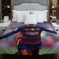 Lionel Messi Barca Physical Footballer Player Duvet Cover