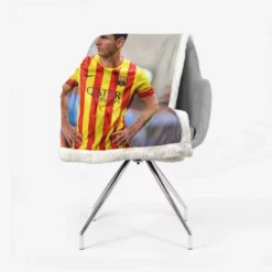 Lionel Messi Barcelona Stripe Jersey Sherpa Fleece Blanket 2