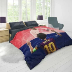 Lionel Messi Capable Barca Soccer Player Duvet Cover 1